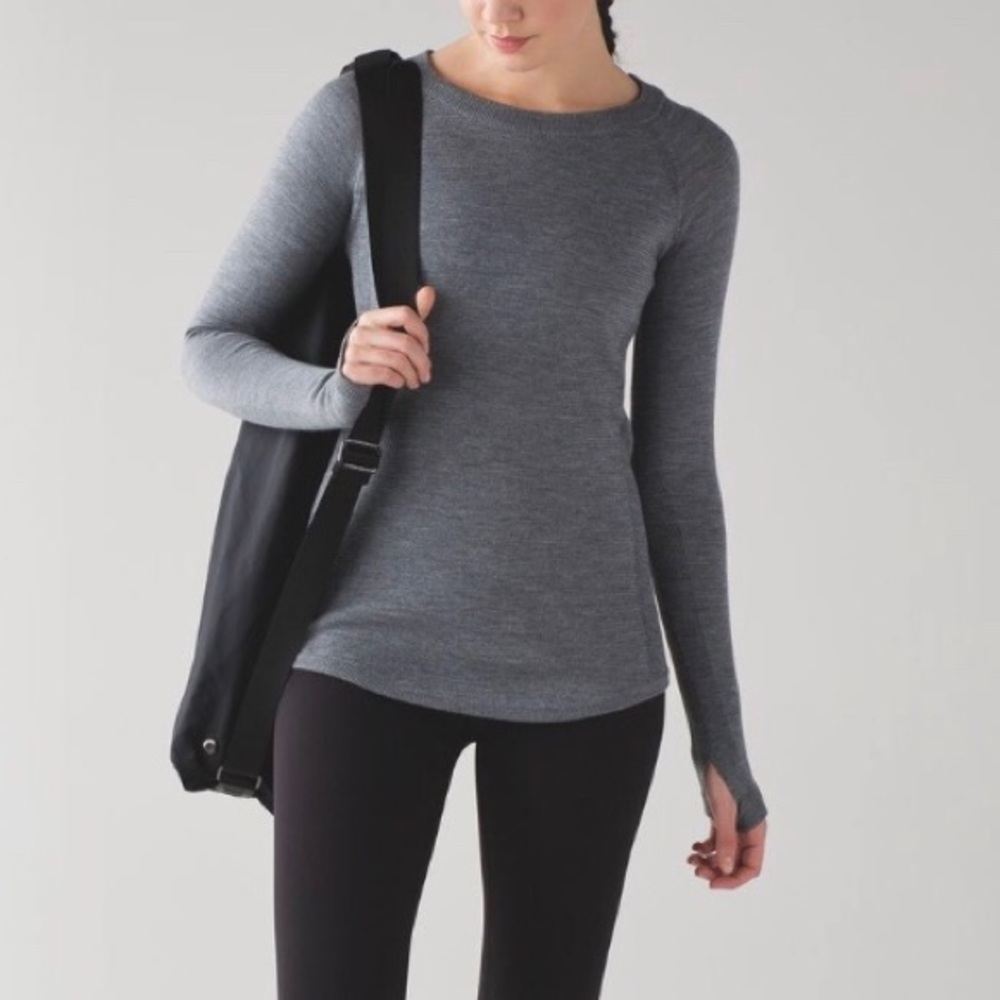 Lululemon Sit In Lotus Sweater Grey
